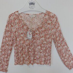 Floral Top - XS NWT